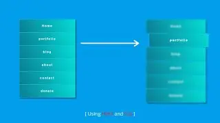 Html CSS Project | Menu Hover Effect with Using Html and CSS | Navigation Hover Effect