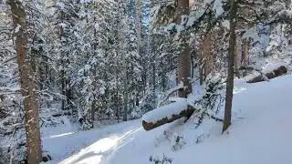 Lovell Gulch White Gulch loop hike in the winter