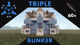 PHOENIX V2 - Strong & Unique TRIPLE BUNKER Base | PC & Console | SOLO/DUO/TRIO | RUST 2024