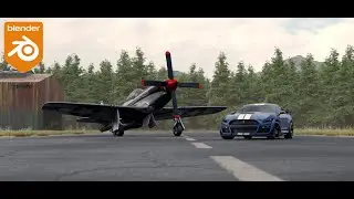 MUSTANG - Epic Fusion: Mustang Car Meets Mustang Plane - Blender 3D Animation Showcase (CGI)
