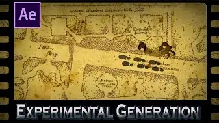 The MARAUDERS MAP Animation from Harry Potter  - After Effects TUTORIAL