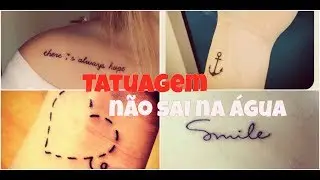 Tatuagem Falsa que NÃO Sai com Água