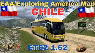 ETS2 1.52 EAA/ Exploring America map. CHILE   Cochrane(CL)  to Coyhaigue(CL)