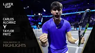 Carlos Alcaraz v Taylor Fritz Highlights | Laver Cup 2024 Match 12