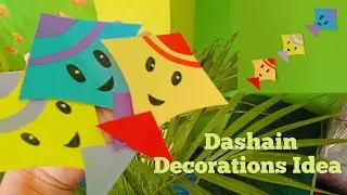 How To Make Paper kite/Room Decoration Idea/Kites/DIY/Paper Craft/Dashain/Kite For Dashain