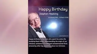 To Stephen Hawking !!!