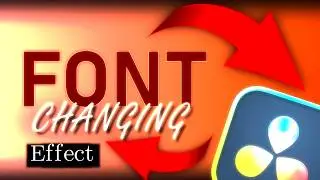 Font Changing Text Effect in DaVinci Resolve 21 (Vox / Documentary Style Tutorial)