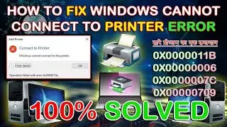 Operation failed with error 0x0000011b //sharing error 0x00011b//share printer not connecting