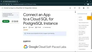 Connect an App to a Cloud SQL for PostgreSQL Instance | #qwiklabs | #GSP919