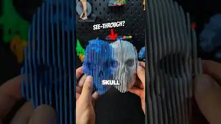 3D Printed Quantum Skull See-through 