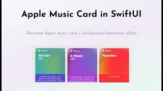 Apple music card animation in SwiftUI