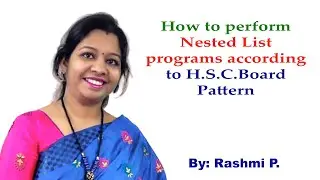 Ordered & Unordered List || Lecture 09 || H.S.C. Programs patterns for Nested List in HTML
