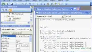 Excel Solution - How to Create a Data Entry Form 4 - Delete Record.avi
