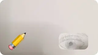 Eye . Drawing with a pencil ✏️
