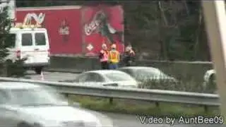 Bus Catches on Fire while Driving