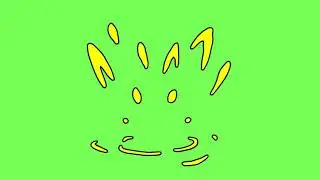 Animated Splash #1 1080p 60fps / Greenscreen HD for Vlogs