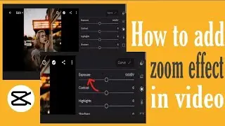 How to apply zoom effect in video| capcut editing tutorial| Video ma zoom effect kasy lgate ha