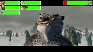 The Furious Five vs. Tai Lung with healthbars (Made By 