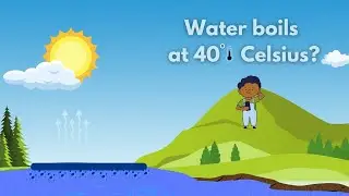 Does water boil at 40 degrees Celsius?