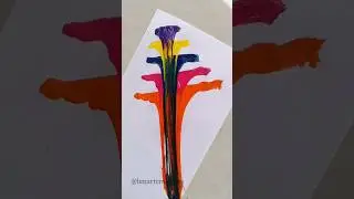 DIY Thread Art 💜| String pull Art 😍 #bmartcreations #shorts #youtubeshorts #painting #creativeart