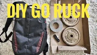 RUCK for CHEAP DIY How to make a GoRuck Rucker Bag with Weight Ruck Plate for Cheap