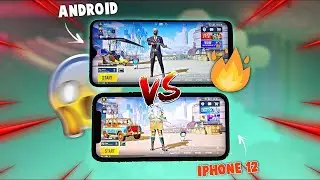 iPhone 12 Pro 😈 VS Mi 10T 🔥 1 vs 1 With My Conqueror 😱 Teammate 💪 #bgmi #iphone #android #1vs1