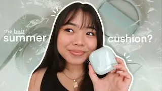 trying the best summer cushion?? | laneige cushion matte first impressions + review 🌱