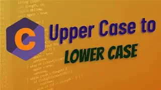 Convert Upper Case into Lower Case String using STRLWR() | C Program