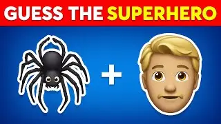 Guess the Superhero by Emoji? 🕷🦸 Marvel & DC Superheroes Emoji Quiz