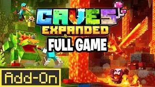 CAVES EXPANDED Add-On Minecraft Full Playthrough | ALL BIOMES & MOBS