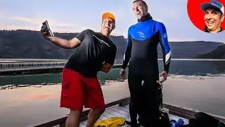 We Went Scuba Diving at Night in the Lake for Underwater Treasures and This Happened... ROFL