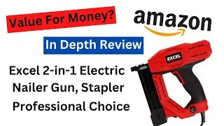 Excel 2-in-1 Electric Nailer Gun, Stapler
