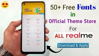 50+ Free Fonts & Themes in Official Realme Theme Store | How to Get Free Fonts in realme