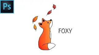 A Lightbox illustration | Re-illustrating one of my own sketches [ Foxy ]