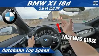 BMW X1 18d 150HP (2020) - Autobahn Top Speed Drive POV