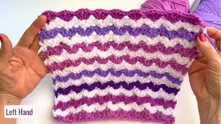 CROCHET Beginner STITCH Left Handed!
