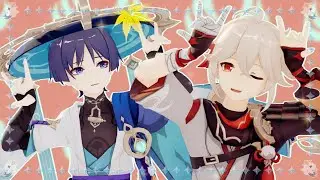 【 原神 MMD / Genshin Impact MMD 】Salamander / サラマンダー 【 Kazuha , Wanderer (  楓原万葉 , 放浪者 ) 】