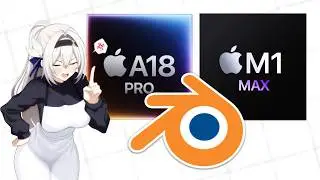 MacBook Neo A18 Pro vs M1 Max in Blender