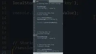 Local Storage Vs Session Storage  in JavaScript.