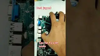 Desi jugaad cpu cooling fan fix with screw #funny #desktop #kolkata