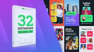 Wave Instagram Stories (After Effects Template)