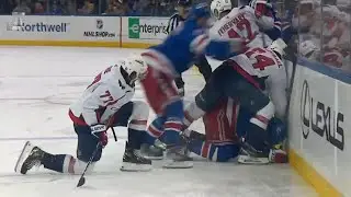 Artemi Panarins Big Hit On T.J. Oshie Causes Scrum and Review