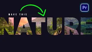 How to place a VIDEO inside TEXT In Adobe Premiere Pro