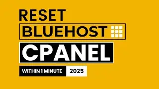 How To Reset BlueHost Cpanel 2025 | Factory Reset Cpanel and Bluehost Account