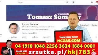 Zapraszam na kanał Tomasz Sommer!