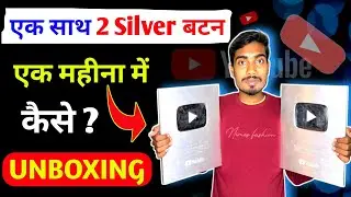 Double Celebration! Unboxing 2 Silver Play Buttons | Youtube Silver Play Button Unboxing