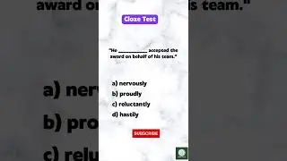 cloze test | Asked in SSC exams #english #grammar #viral #shorts #learnenglish #learning