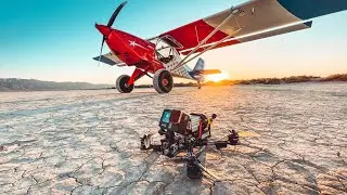 Can my FPV drone keep up with a real plane?