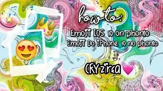 How to : Emoji IOS 10 on phonto || Emoji do iPhone 10 no phonto.