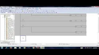 Delta plc One push button start stop logic